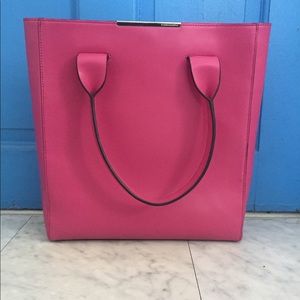 BCBG square shape bag. HOT PINK